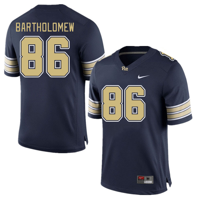 Pitt Panthers #86 Gavin Bartholomew College Football Jerseys Stitched Sale-Navy
